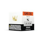 WEST COAST CURE: GAS OG LIVE RESIN SUGAR INDICA 1G