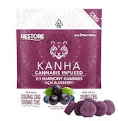 KANHA: 2:1 CBG HARMONY ACAI BLUEBERRY HYBRID 300MG 10 PACK