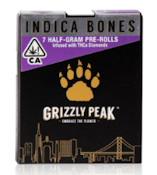 GRIZZLY PEAK: INDICA BONE INFUSED  3.5G PREROLL 7 PACK