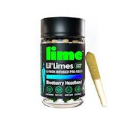 LIME: BLUEBERRY LIL' LIMES INFUSED HYBRID 3G PREROLL 5 PACK